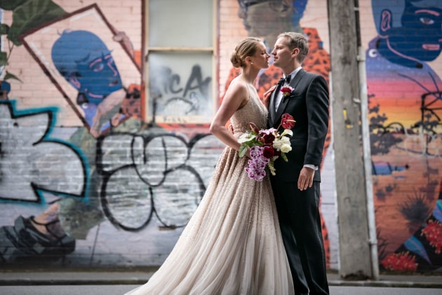 When my old neighbours Ben and Katie got married recently, they had two photographers, myself and one of Katie’s work colleagues, Grace. When Grace saw the chance for a photo in front a car park building, I decided to go looking in the opposite direction and came up with this image. Nikon D850, 70-200mm f/2.8 lens @ 130mm. 1/250s @ f2.8, ISO 100.